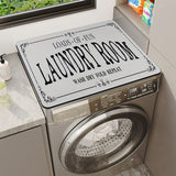 Zingj Drum Washing Machine Top Mat Anti-Skid Rubber Mat Laundry Room Water Suction Fast Dry Floor Mat Dust Protection