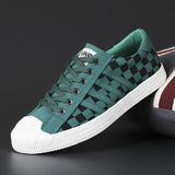 Men's Shoes 2025 Autumn Men's Canvas Shoes Korean Trend Chessboard Shoes Autumn Comfortable Casual Shoes Men's