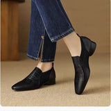 Single Shoes Children, Thick Heel, Deep Mouth, British Small Single Shoes, One Foot Pedal Square-Headed Loafers 2025 New Commuter