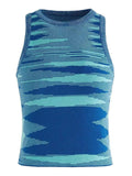 Jacquard Cropped Knit Tank Top- Outfit