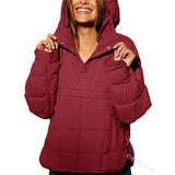 Autumn And Winter New Fashion Loose Long-Sleeved Hooded Cotton Jacket Warm