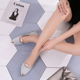 Summer Korean Version Of The New Women's Shoes Tip Flat Shoes Shallow Single