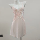 Lace Bow Deep V Seduction Lace Lace Ice Slings Beautiful Back Pure Lusty Sexy
