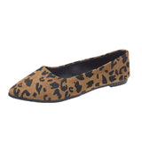 Leopard-Print Soft-Bottomed Velvet Shoes Women 2025 New Flat Velvet Flat For Good Things Shallow Mouth Comfortable Single