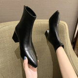 Martin Boots Women's Boots 2025 Autumn/Winter New Sharp Headt High And Skinny Women's