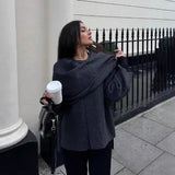 For - Women's Explosive Asymmetric Scarf Short Knitted
