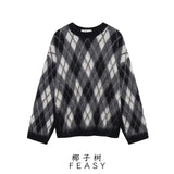 Women's Clothing 2025 Autumn And Winter New Street Round-Necked Ragged Knitted