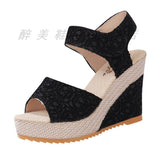 And Summer 2025 New Korean Version Of Fish Mouth Slope And Magic Sandals