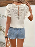 New Women's V-Letter Lace Temperament Commuter Loose Leisure