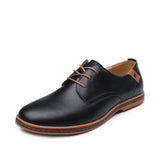Zingj New Men's Casual Leather Shoes Large Size Board Shoes Business Casual Men's Shoes