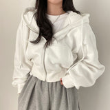 New Women's Coat Temperament Elegant Solid Color Lazy Hooded Sportswear Women's Coat