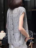 Summer New Korean Version Of Loose Thin Flying Sleeve Temperament Blouse Retro Fashion Three-Dimensional Cut