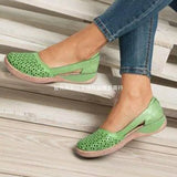 Women's Summer Fashion Sandals Women's Bag Head Hollow Large Flat-Soled Women's Shoes Thick-Soled Single Shoes Breathable Women's