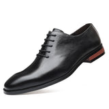 Zingj Pointed Casual Shoes Trend Business Is Breathable British Trend Increased Men's Shoes Versatile Autumn Leather Shoes