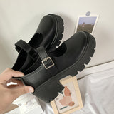Small Leather Shoes Jk Shoes British Spring Autumn Lefu Shoes Heightening Women's Shoes Lolita Marie Jane Single
