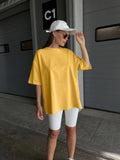 Cotton Collar Solid Color T-Shirt Girl 2025 Spring And Summer New Hot Cotton Short-Sleeved
