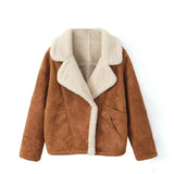 Autumn And Winter New Women's Fashion Loose Warm Retro Lamb Wool Coat