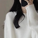 And Winter Women's New Top Temperament Long-Sleeved Knitted Shirt 2025 Autumn Women's New Fashion Sweater Bottom