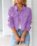 Zingj Women's Spring And Summer New Denim Jacket Long Sleeve