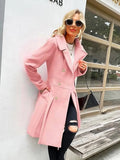 Autumn And Winter New Long Haired Women's Coat Ebay Large-Size Coat Wish Double
