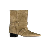 2025 Autumn And Winter Korean Version Of The New Small Design Retro French Short Boots Small Square Head Western Boots Boots Boots Women