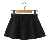 Elastic High Waist Suede Mini Skirt- Outfit