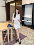 Special Price Does Not Return] Xixi Summer Collar Short-Sleeved Dress Thin Senior Sense Short Dress Woman