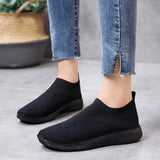 Women's Shoes Large Size 2025 Wish Explosion Of Flying Socks Shoes Elastic Cloth