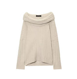 Lazy Shoulder Shoulder Knit Shirt