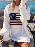 USA Flags Jacquard Pullover