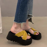 Cover Thick-Bottomed Slippers Women's Summer Wear 2025 New Height 100 With Skirt Ladies Sandals