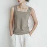 Cotton Jersey 7-Color 2025 New Summer T-Shirt Women's Slings South Korea