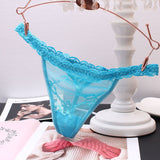 Trousers Female Lace Sexy Transparent Scarless Temptation Solid Color Trousers Hot Mesh Low-Waisted