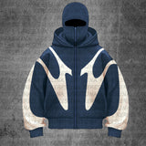 Double Hat Unique Design Hoodie Autumn And Winter New Men's And Women's Same Loose Y2K