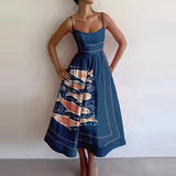 2025 New Women's Fashion Print Folds To The Waist Sling