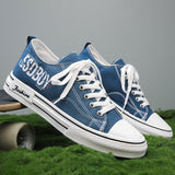 Men's Shoes 2025 Trend New Casual Trend Men's Low-Bottom Sports Thick-Soled Youth Canvas