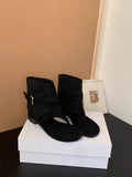 Toe Sandals Women 2025 Summer New Net Red Fashion Women's Shoes Denim Boots Sandals Retro Women's
