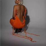 Sexy Big-Lown Dress High-End Dress With Long