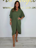 Summer New Leisure Loose Shoulder Sleeves Pure Color Irregular Kinesion