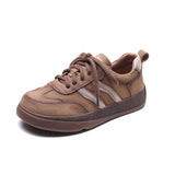 Spring Sports Leisure Training With Women's Board Shoes Spring And Autumn New Age Reduction Leather Running