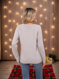 And Winter New Christmas Sweater Christmas Cute Snowman Embroidered Knitted Shirt
