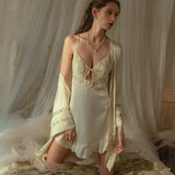 Pure Windy Pajamas Woman 2025 New Summer Ice Sling Lace Pure Lusty