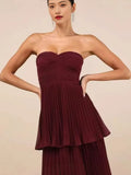 Women's Dress 100 Folding Skirt Beach Brag Cake Skirt Folding High Dress Dress Dress