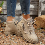 Shoes Children's Shoes 2025 New Winter Large-Size Casual Plus Velvet Winter Shoes Korean Version Of The Students' Women's Shoes High-Top