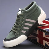 Autumn New Men's Shoes Trendy Shoes Men's High-Help Canvas Shoes Korean Version Of The Trend Of Leisure Shoes Breathable