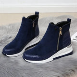 Large-Size Boots Children 2025 Autumn And Winter New Sports Wind Round Head Side Zippered Women's Snow