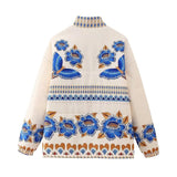 Women's Clothing 2025 Spring New Casual Loose Positioning Printing Cotton Coat