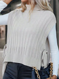And Winter New Women's High-Color High-Collar Sleeveless Side With Jacket