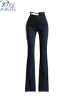 Arrival Womens Fashion Skinny Flare Pants Butt Lift Vintage Jeans Ladies Casual Korean Style Elegant High Waist