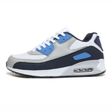 Air Cushion Sneakers Men's And Women's Large Size Light Casual Shoes Color Trend Net Cloth Breathable Running